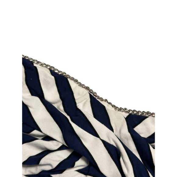 WHBM Blue and White Striped Top Removable Straps Size Small NWT - Picture 3 of 8